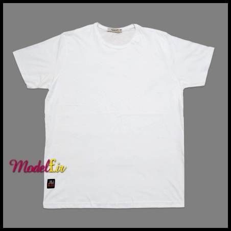 تیشرت سفید ساده سایز بزرگ