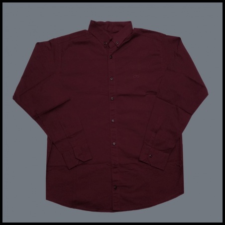 پیراهن آستین بلند سایز بزرگ زرشکی