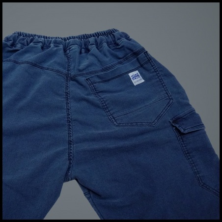 شلوار فول کش سنگشور سایز بزرگ جین آبی