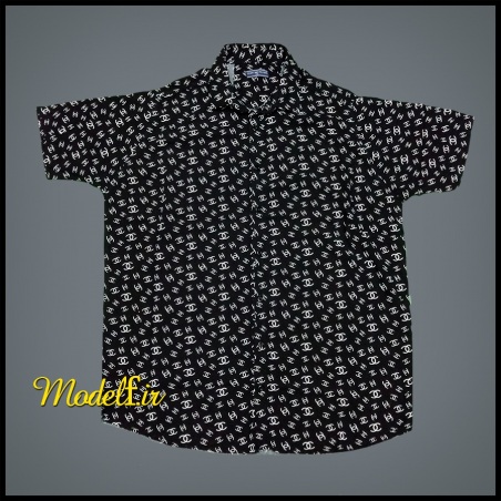 پیراهن هاوایی مشکی سایز بزرگ