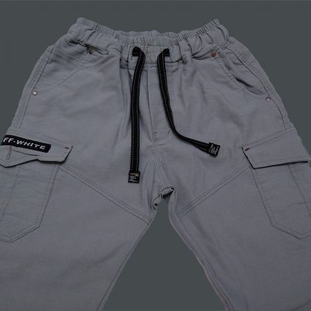 اسلش شش جیب سایز بزرگ رنگ طوسی