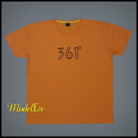 تیشرت زرد پرتقالی سایزبزرگ