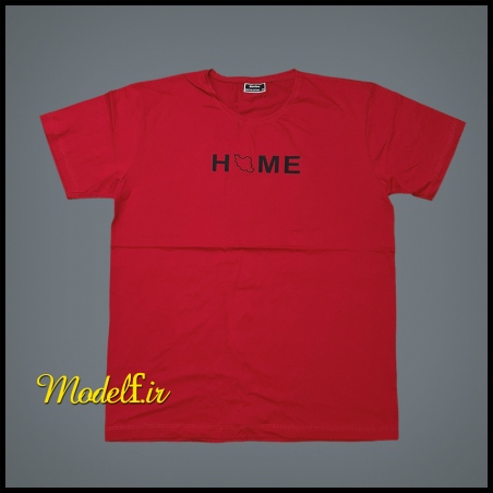 تیشرت سایز بزرگ رنگ قرمز home
