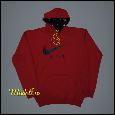 هودی سایز بزرگ مدل نایک رنگ قرمز