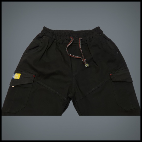 شلوار اسلش سایز بزرگ کتان جیب دار