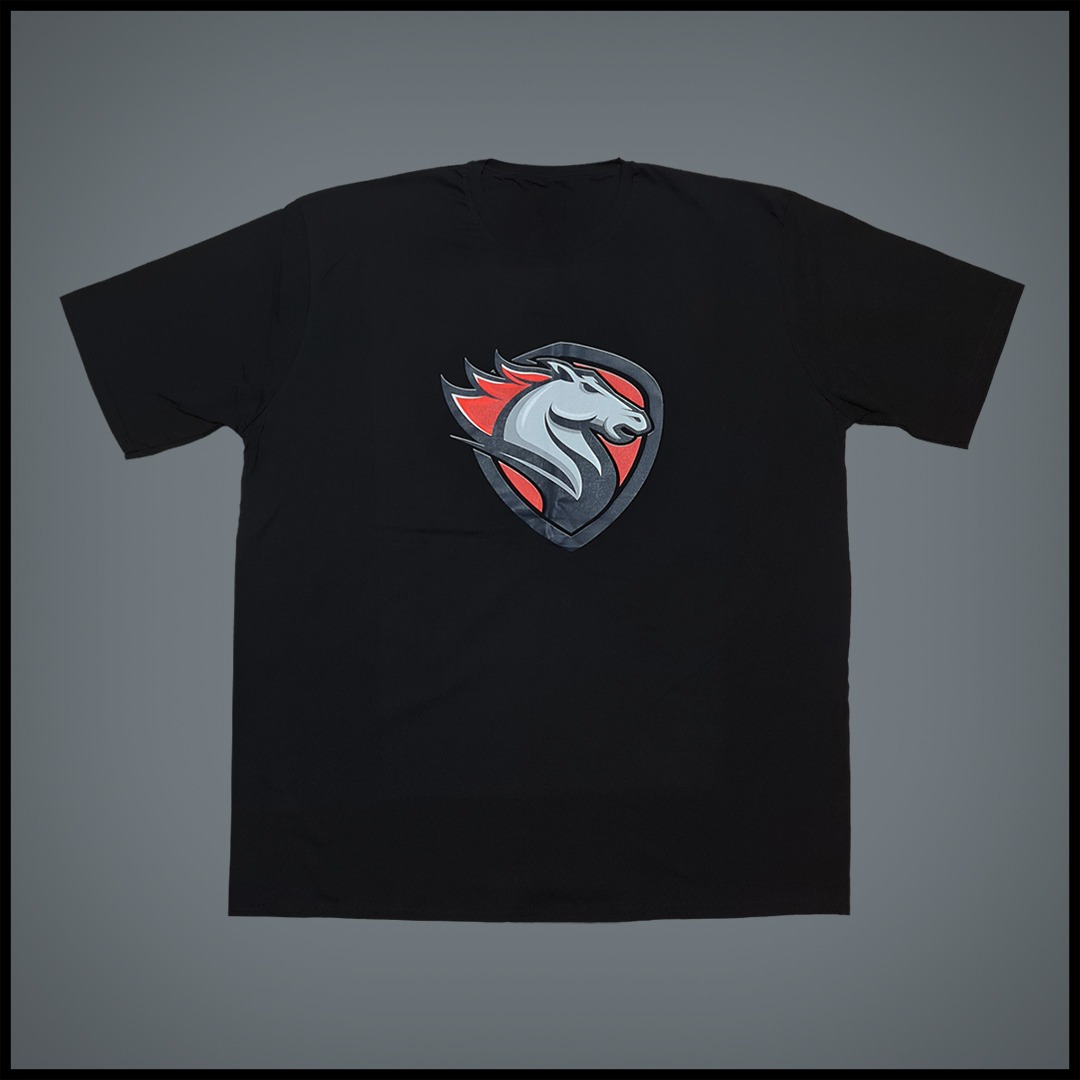 تیشرت سایز بزرگ مردانه طرح لوگو اسب