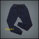 شلوار جین سایز بزرگ بلو بلک blue black اسلش دمپا کش