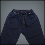 شلوار جین سایز بزرگ بلو بلک blue black اسلش دمپا کش
