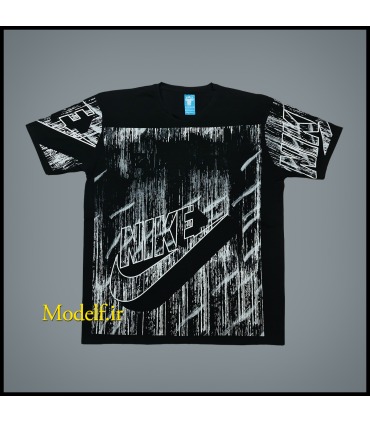 تیشرت سایز بزرگ نایکی تمام چاپ جلو و چاپ پشت فروشگاه سایز بزرگ مدلف