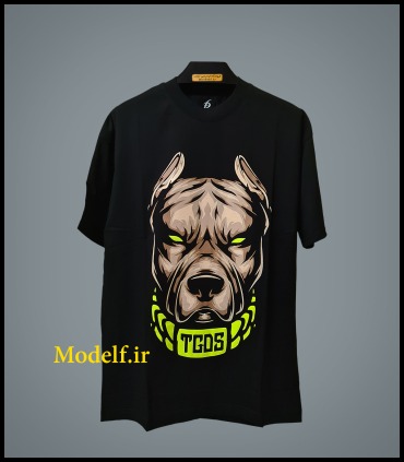 تیشرت لش یا سایز بزرگ با چاپ بلک لایت بسیار زیبا مرکز تخصصی تیشرت های بلک لایت سایز بزرگ