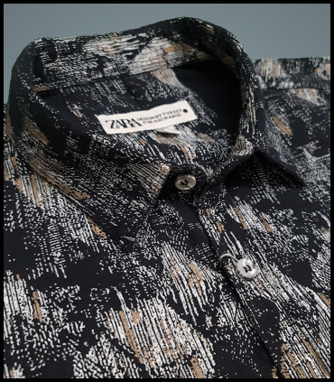 ست پیراهن شلوارک  نخی کنفی سایز بزرگ طرح دار