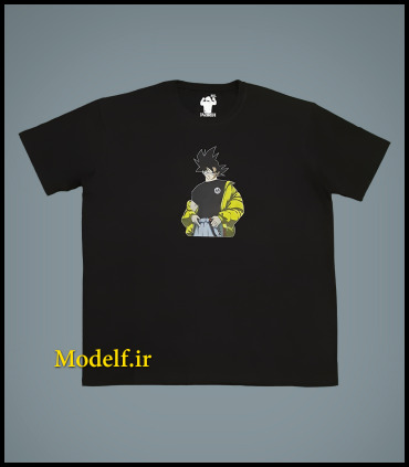 تیشرت سایز بزرگ با چاپ بسیار زیبا پسر جوان کارتونی