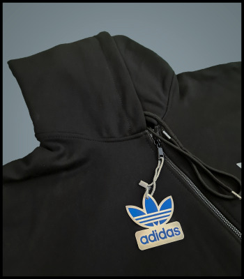 سویشرت زیپ دار سایز بزرگ کلاه دار آدیداس