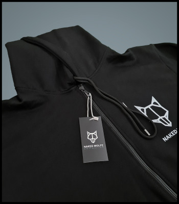 سویشرت زیپ دار سایز بزرگ کلاه دار مارک نیکد ولف گرگ برهنه