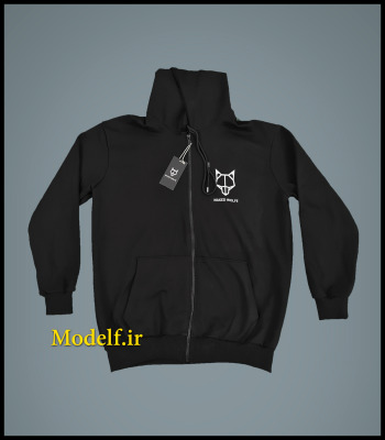 سویشرت زیپ دار سایز بزرگ کلاه دار مارک نیکد ولف گرگ برهنه