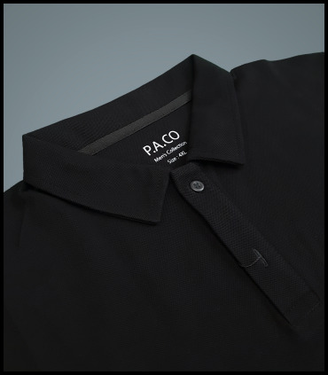 تیشرت جودون یقه دار مشکی