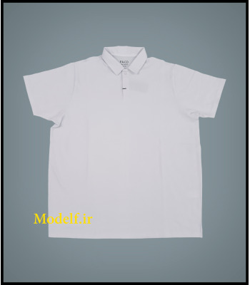 تیشرت جودن یقه دار رنگ سفید