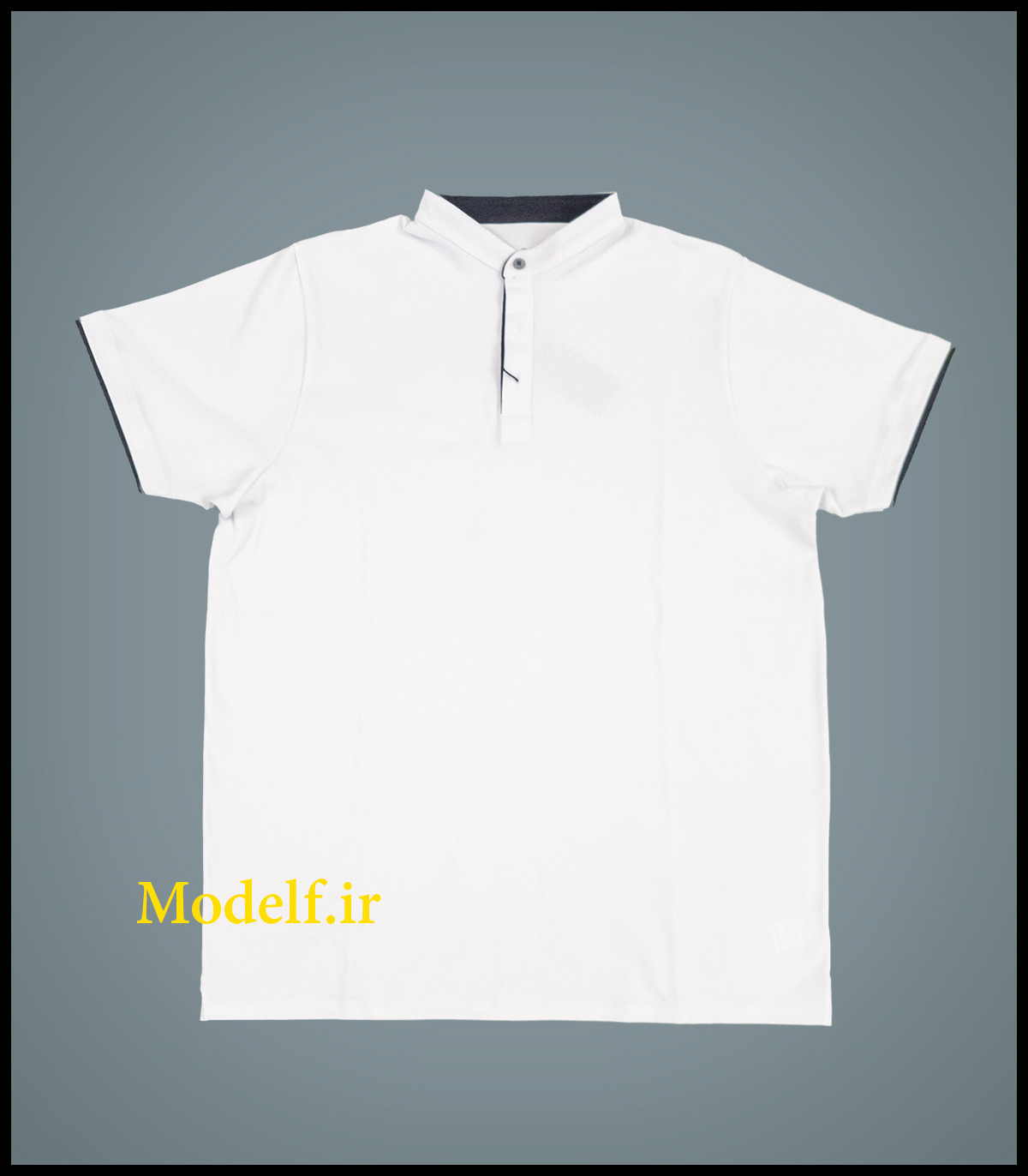 تیشرت جودن یقه دار فرنچ رنگ سفید