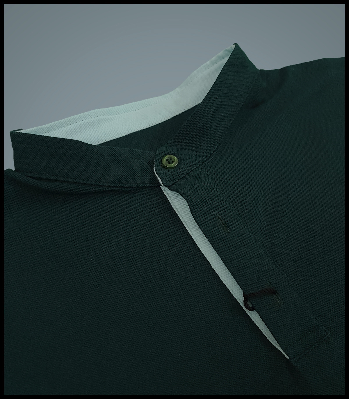 تیشرت جودن یقه فرنچ رنگ یشمی