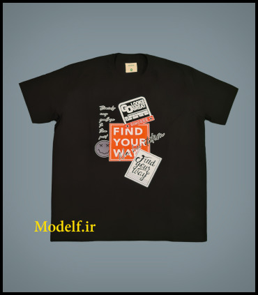 تیشرت سایز بزرگ با چاپ زیبا