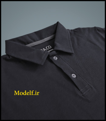 تیشرت جودون یقه دار دکمه دار